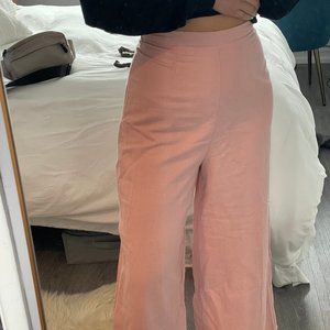 Blush Pink Wide-Leg pants
